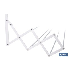 TENDEDERO EXTENSIBLE PARA PARED EN ALUMINIO LACADO 100 CM