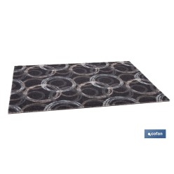 FELPUDO CON ESTAMPADO DIGITAL CÍRCULOS 50 x 70 CM