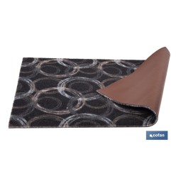 FELPUDO CON ESTAMPADO DIGITAL CÍRCULOS 50 x 70 CM