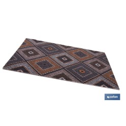 FELPUDO CON ESTAMPADO DIGITAL ROMBOS 50 x 70 CM