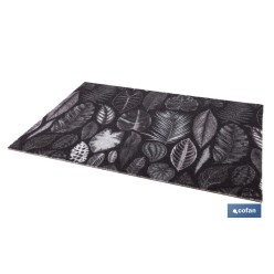 FELPUDO CON ESTAMPADO DIGITAL HOJAS 50 x 70 CM