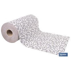 ROLLO DE ALFOMBRA EN MOSAICOS VANGUARDISTA 50% ALGODÓN 50% POLIÉSTER 50 CM X 15 M