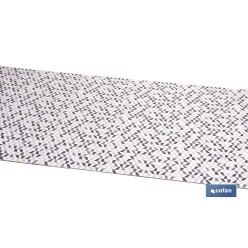 ROLLO DE ALFOMBRA EN MOSAICOS VANGUARDISTA 50% ALGODÓN 50% POLIÉSTER 50 CM X 15 M