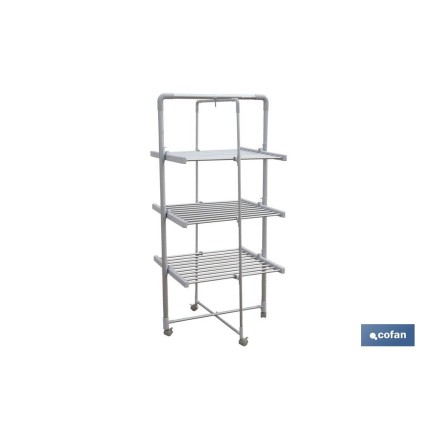 TENDEDERO ELÉCTRICO DE TORRE 300W CABLE 2 M MEDIDAS 73 X 68 X 1,48 M