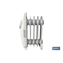 RADIADOR MINI DE ACEITE CON TERMOSTATO REGULABLE 5 ELEMENTOS 450 W