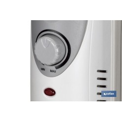 RADIADOR MINI DE ACEITE CON TERMOSTATO REGULABLE 5 ELEMENTOS 450 W