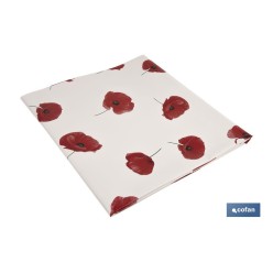 HULE ANTIMANCHAS  AMAPOLAS  1,40 x 2,00 M