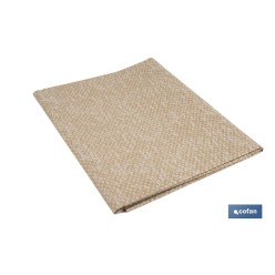MANTEL ANTIMANCHAS RESINADO TEXTURA BEIGE  1,40 x 2,00m