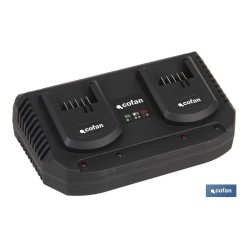 CARGADOR BATERIAS DOBLE CARGA RAPIDA 2x3,5A - 18V