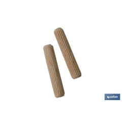 BLÍSTER DE 15 UDS. ESPIGA DE MADERA 6 MM VENTA UNITARIA