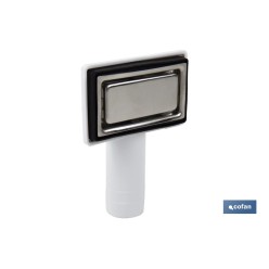 VÁLVULA FREGADERO 1 1/2 x 115 CON CESTA REJILLA Y REBOSADERO