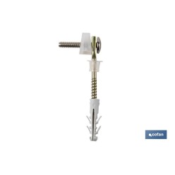 SET 2 PCS TORNILLOS HORIZONTALES FIJACIÓN INODORO 5 X 75