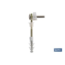 SET 2 PCS TORNILLOS HORIZONTALES FIJACIÓN INODORO 5 X 75