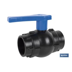 VÁLVULA DE BOLA ROSCA H-H PP PN16 1/2 x 1/2 VENTA UNITARIA