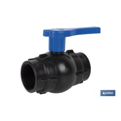 VÁLVULA DE BOLA ROSCA H-H PP PN16 1/2 x 1/2 VENTA UNITARIA