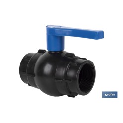 VÁLVULA DE BOLA ROSCA H-H PP PN16 1/2 x 1/2 VENTA UNITARIA