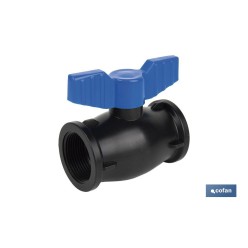 VÁLVULA DE BOLA ROSCA H-H PP PN16 1 1/4 x 1 1/4 VENTA UNITARIA