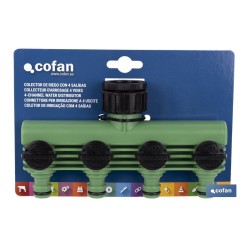 COLECTOR DE RIEGO 4 SALIDAS AJUSTABLES