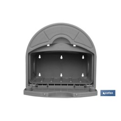 SOPORTE PARED PARA MANGUERA CON CAJÓN