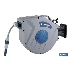 ENROLLADOR C/ MANGUERA JARDÍN 20M Ø15mm