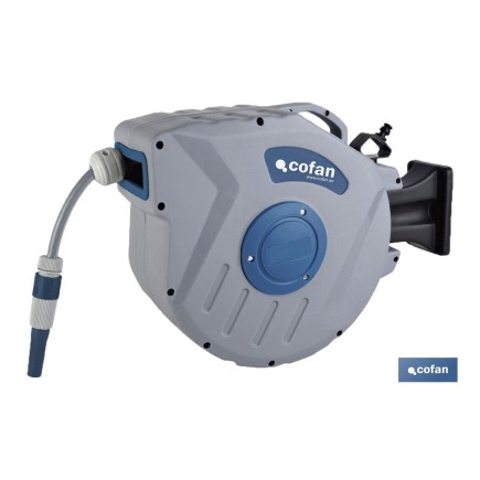 ENROLLADOR C/ MANGUERA JARDÍN 20M Ø15mm