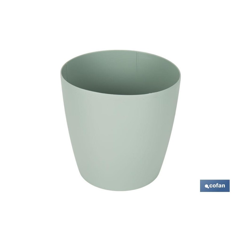 MACETA CAMELIA COLOR VERDE TURQUESA 30X28cm venta unitaria