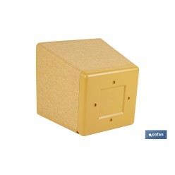 MACETA O MACETERO GAMA TEXTIL CUADRADA COLOR MOSTAZA PP 180 X 180 X 180 MM 3,7 L venta unitaria