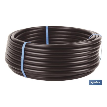 TUBO 25M RIEGO GOTEO NEGRO (Sin goteros) Ø16MM