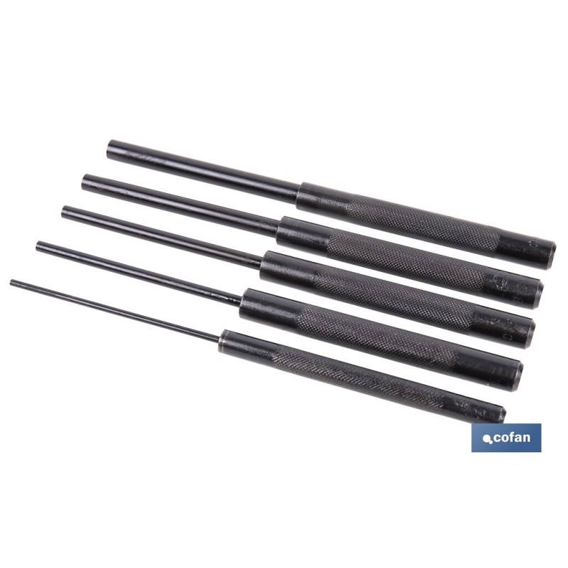 CONJUNTO 5 PCS BOTADOR CILÍNDRICO LARGO 3-10 MM