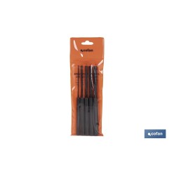 CONJUNTO 5 PCS BOTADOR CILÍNDRICO LARGO 3-10 MM