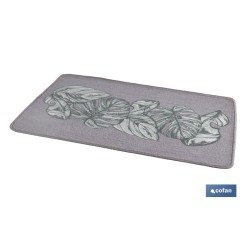 FELPUDO CON ESTAMPADO DIGITAL HOJAS GRANDES 50 x 70 CM