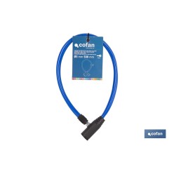 CANDADO DE BICICLETA CON CABLE DE ACERO Ø5 MM 500 MM