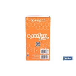 BOTE DE VIDRIO BOROSILICATO CON TAPA BEIGE GAMA LAUREL 1000 ML