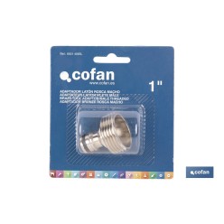 ADAPTADOR LATÓN ROSCA MACHO 1