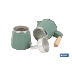 CAFETERA ITALIANA DE INDUCCIÓN VERDE 6 TAZAS