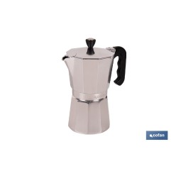 CAFETERA ITALIANA DE ALUMINIO PARA INDUCCIÓN 9 TAZAS