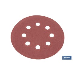 HOJA DE LIJADO LIJADORA ORBITAL 8 AGUJEROS Ø125 MM G 120