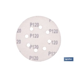 HOJA DE LIJADO LIJADORA ORBITAL 8 AGUJEROS Ø125 MM G 120