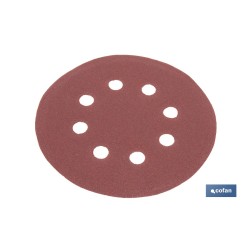 HOJA DE LIJADO LIJADORA ORBITAL 8 AGUJEROS Ø125 MM G 180