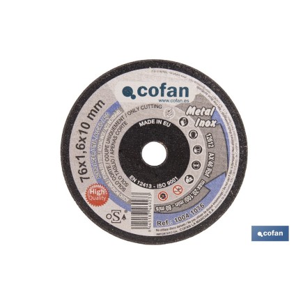DISCO CORTE - 76X1,6X22,23 INOX PROFES.