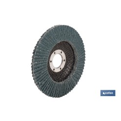 DISCO LAMINADO PROFESIONAL INCLINADO 115 MM. - GRANO 40 ZIRCONIO