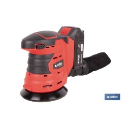 LIJADORA ORBITAL A BATERÍA Li-ion 20 V 125 MM 10000 RPM