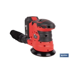 LIJADORA ORBITAL A BATERÍA Li-ion 20 V 125 MM 10000 RPM