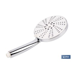 MANGO DE DUCHA REDONDO CROMADO CON 5 FUNCIONES 155 X 280 MM