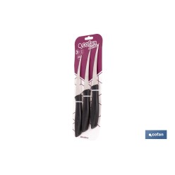 PACK DE 3 CUCHILLOS PARA FRUTA Y VERDURA 21 CM