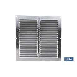 REJILLA DE VENTILACIÓN ALUMINIO 20 X 20 CM