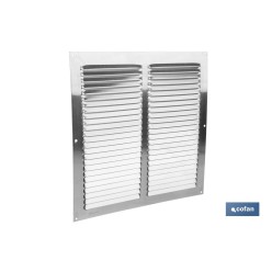 REJILLA DE VENTILACIÓN ALUMINIO 30 X 30 CM