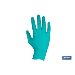 CAJA 100 UDS. GUANTES NITRILO VERDE COFAN PROTECCION FITOSANITARIOS T-L