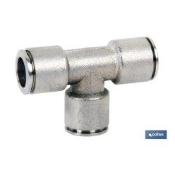 EMPALME RAPIDO METALICO TE TUBO DE 8 Venta unitaria