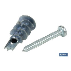 TACO ZAMAK 13X32 PARA PLACAS C/TORNILLO 4,2X32 Venta unitaria